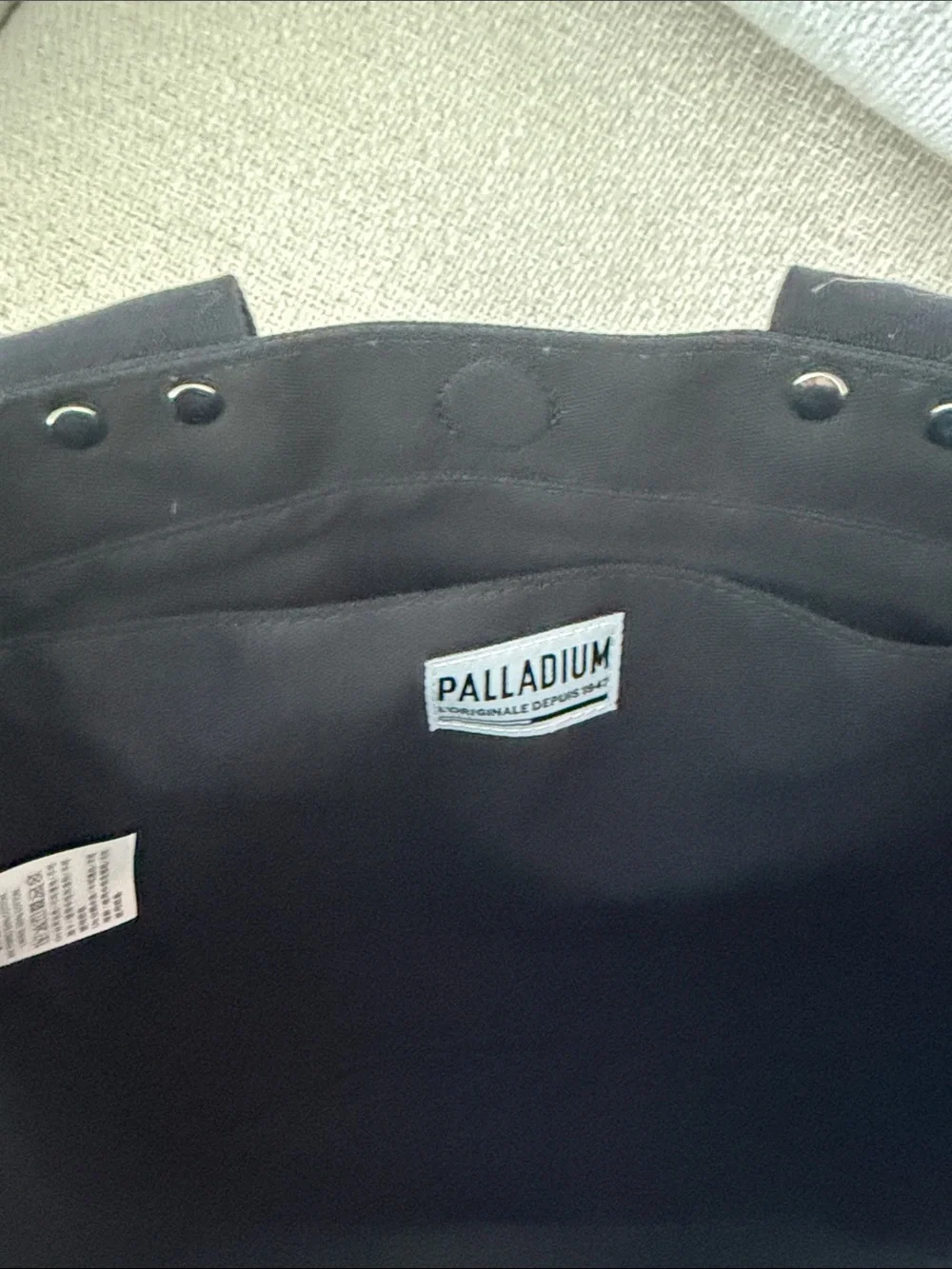 BNNW Palladium Black Canvas Messenger Tote